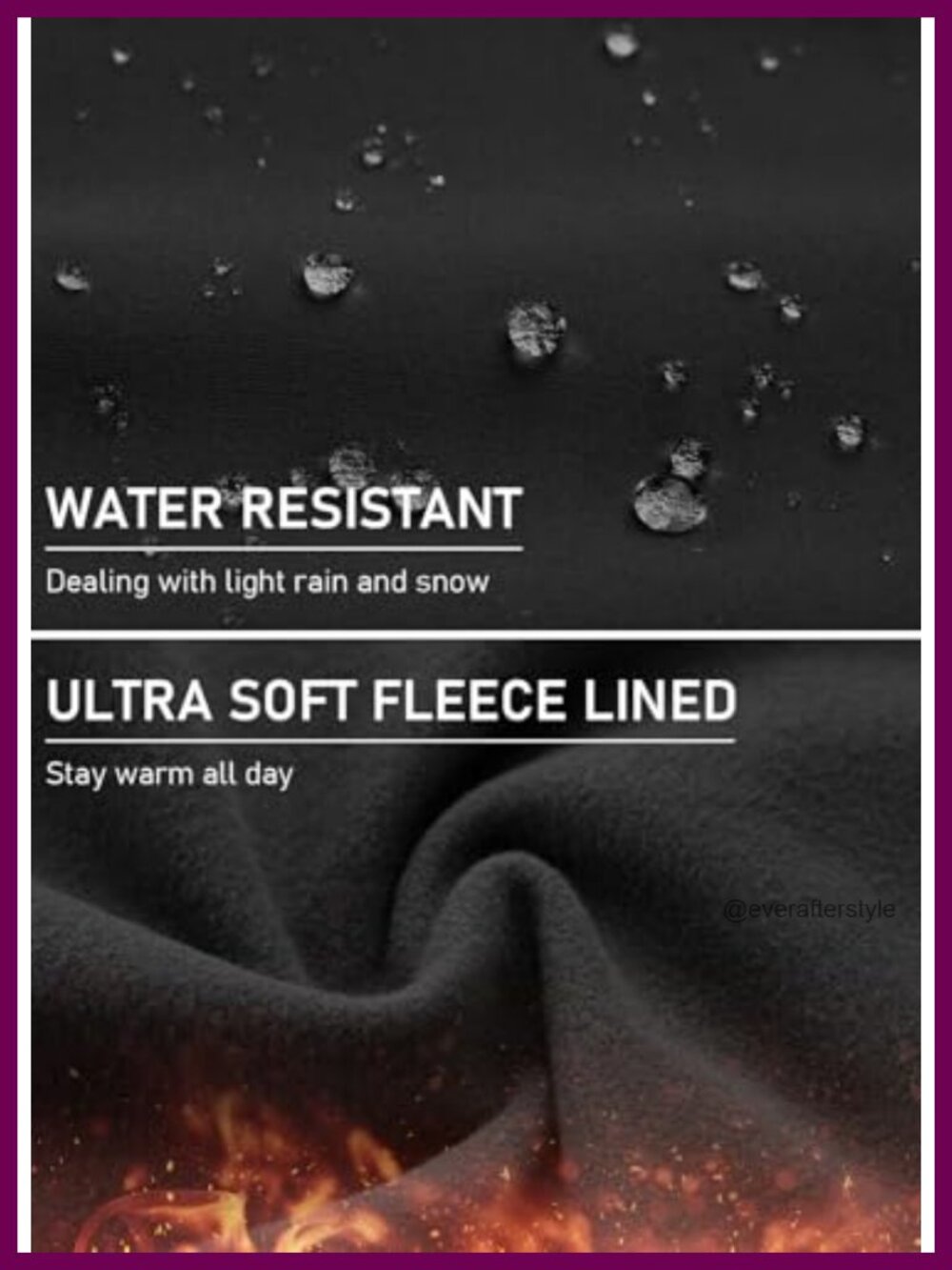 Fleece Lined Leggings Women Thermal Ski Pants Water-Resistant Insulated Winter - Picture 4 of 6